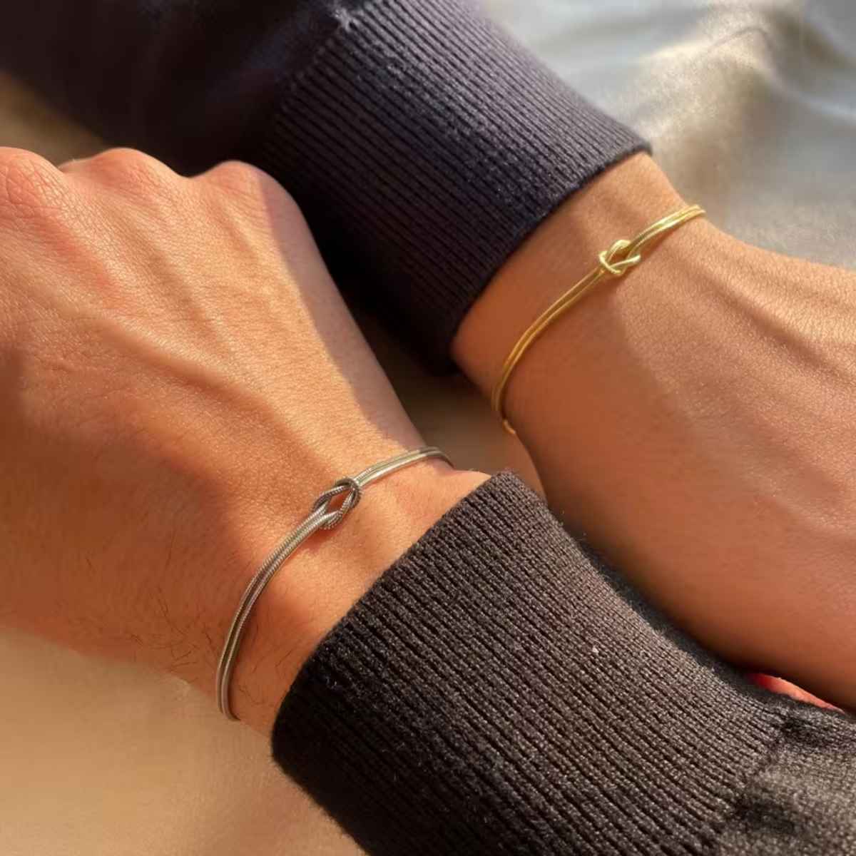 Beautynx Together Forever Couple Bracelet | Silver and Gold | BNX-BR-00210