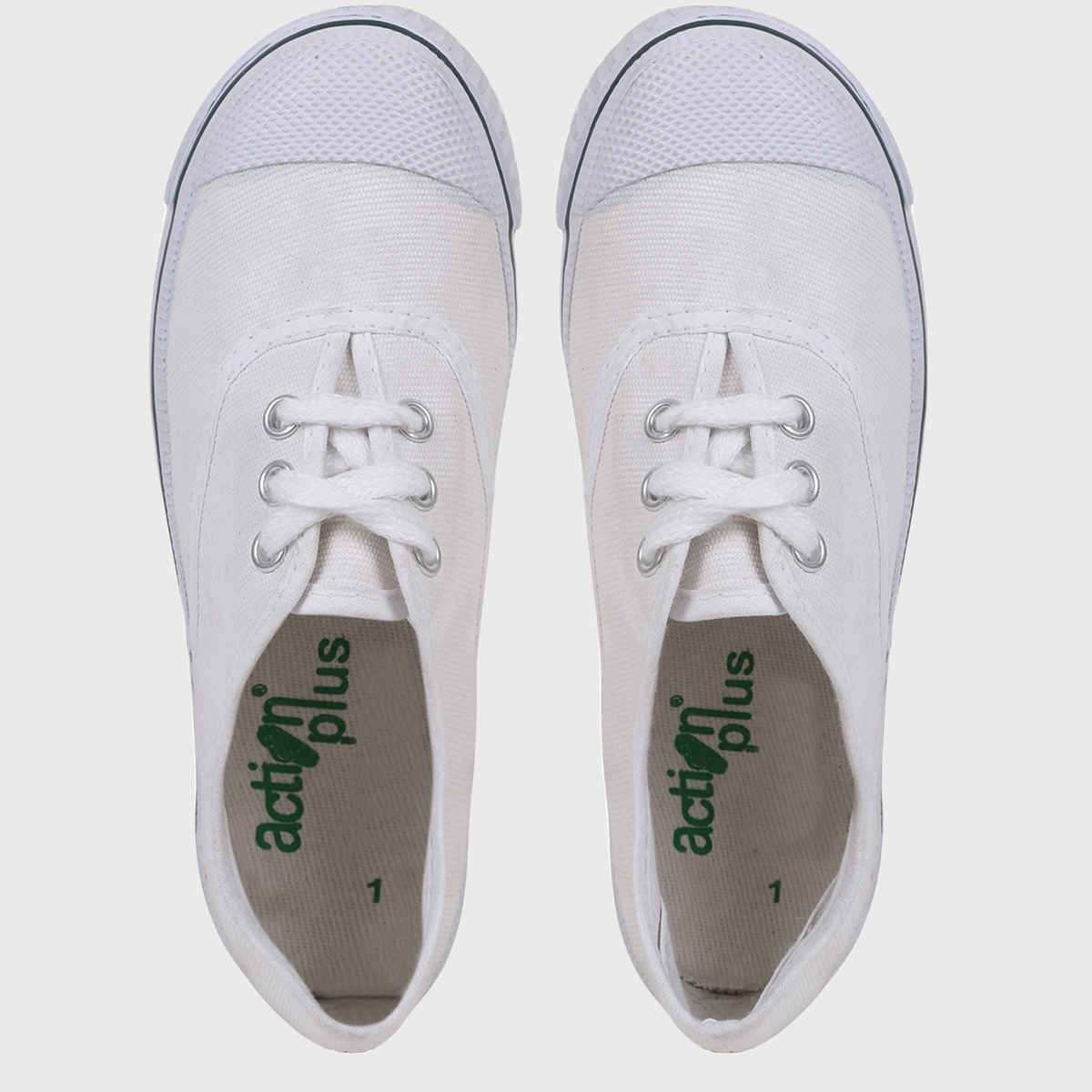 Action Kids School Shoes | APTP-T01 | White - UK 7