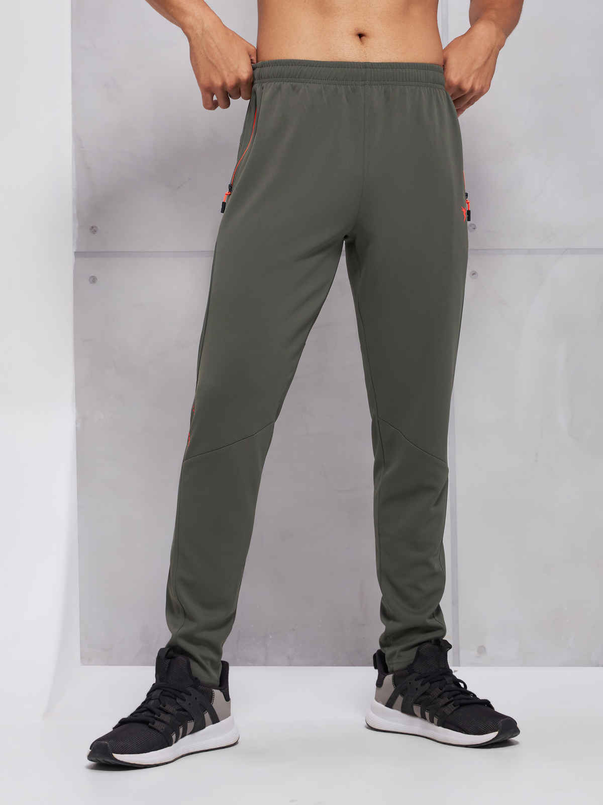 Technosport Men Poly Solid Slim Fit Sports Trackpants with TECHNO DRY | Beetle | XXL