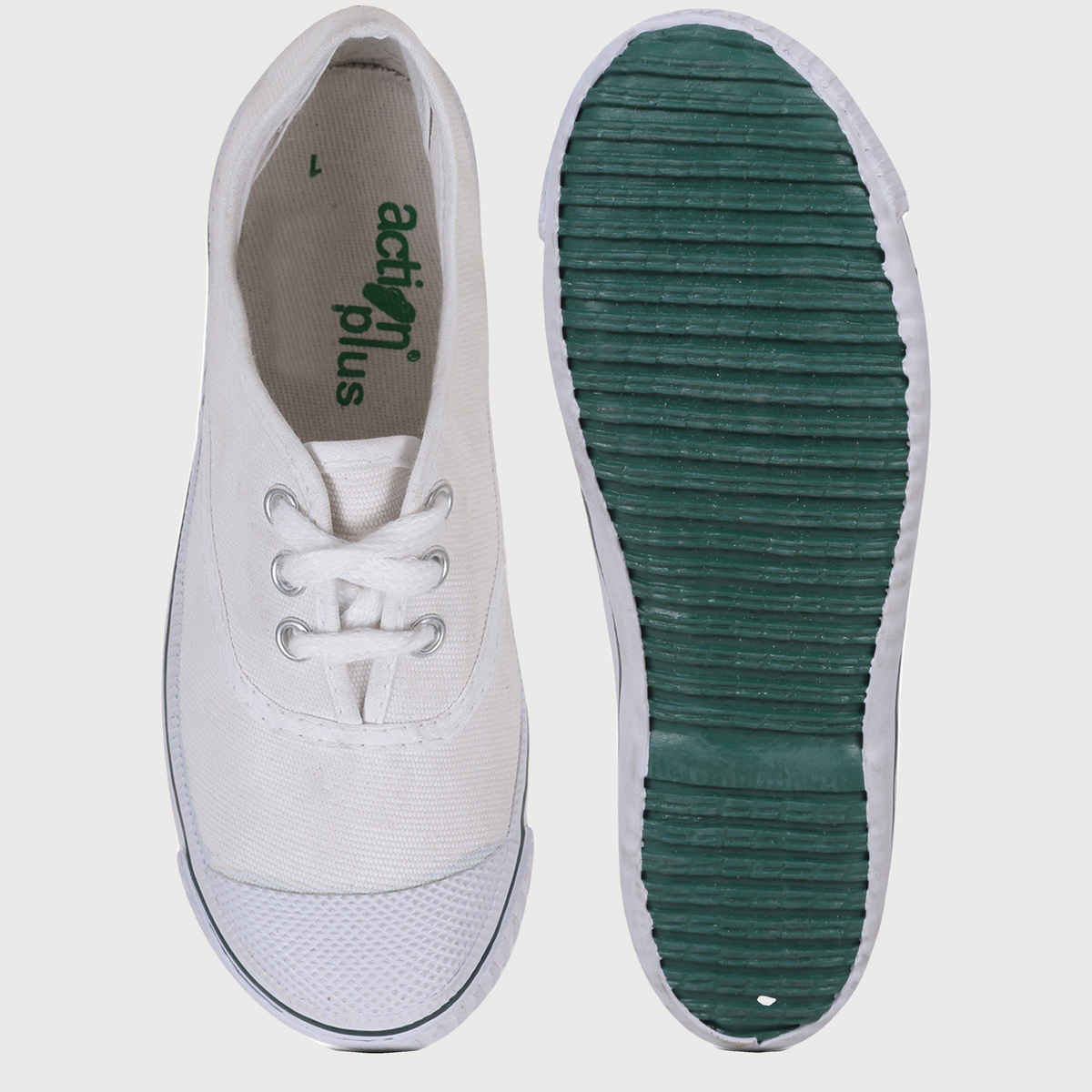 Action Kids School Shoes | APTP-T01 | White - UK 7