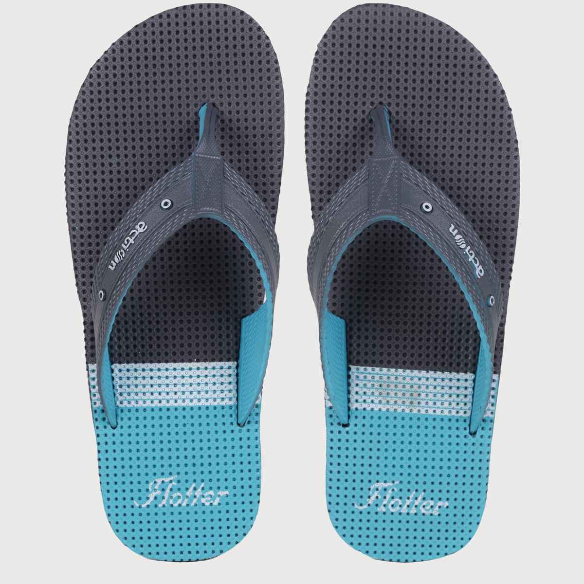 Action Men's Gfl-3804 Slippers | Evening Walk | Bathroom | Room Slippers | D.Grey and S.Green - UK 10