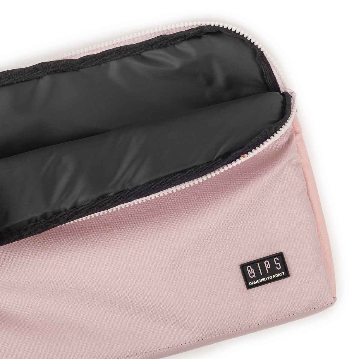 QIPS Unisex Solid Polyester 13 L Laptop Sleeve | Light Pink