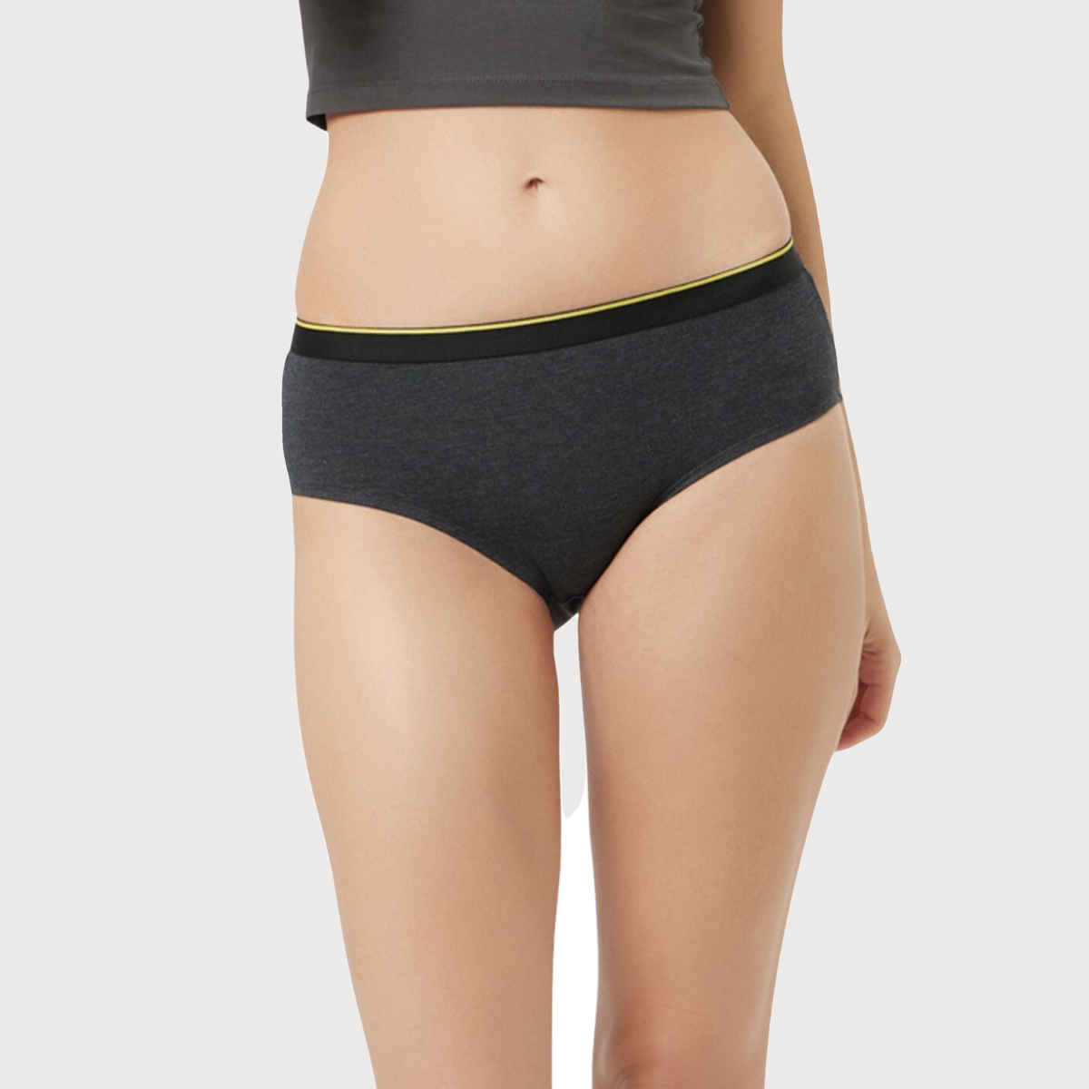 Bummer Women's Hipster Panty | Charcoal Melange - S