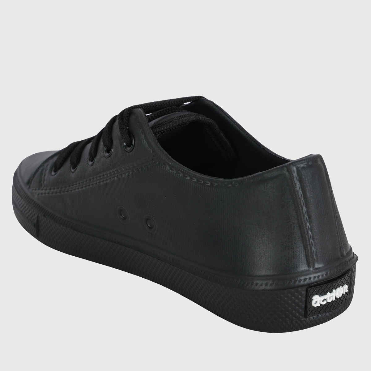 Action Kids School Shoes | AN-05 | Black - UK 8