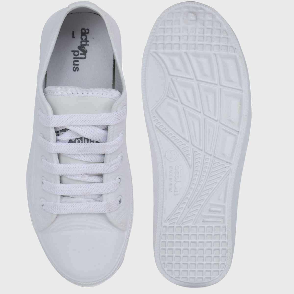 Action Kids School Shoes | AN-05 | White - UK 13C