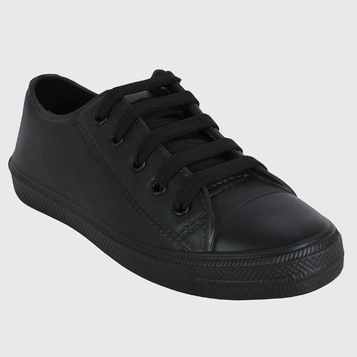 Action Kids School Shoes | AN-05 | Black - UK 6