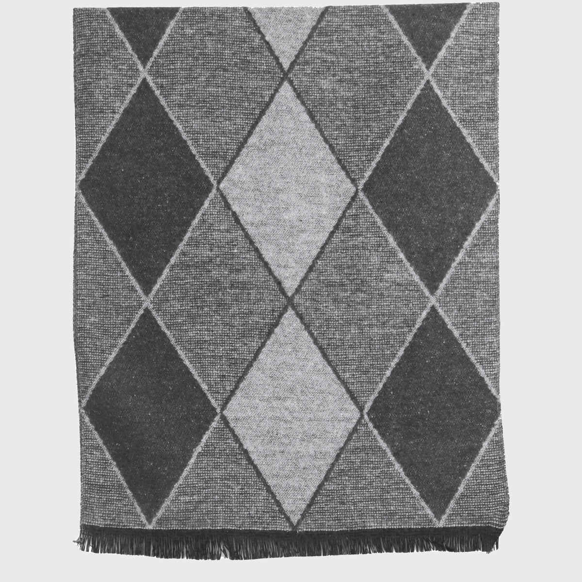 Calvadoss Unisex Patterned Acrylic Muffler | CALMUF149907 | Grey