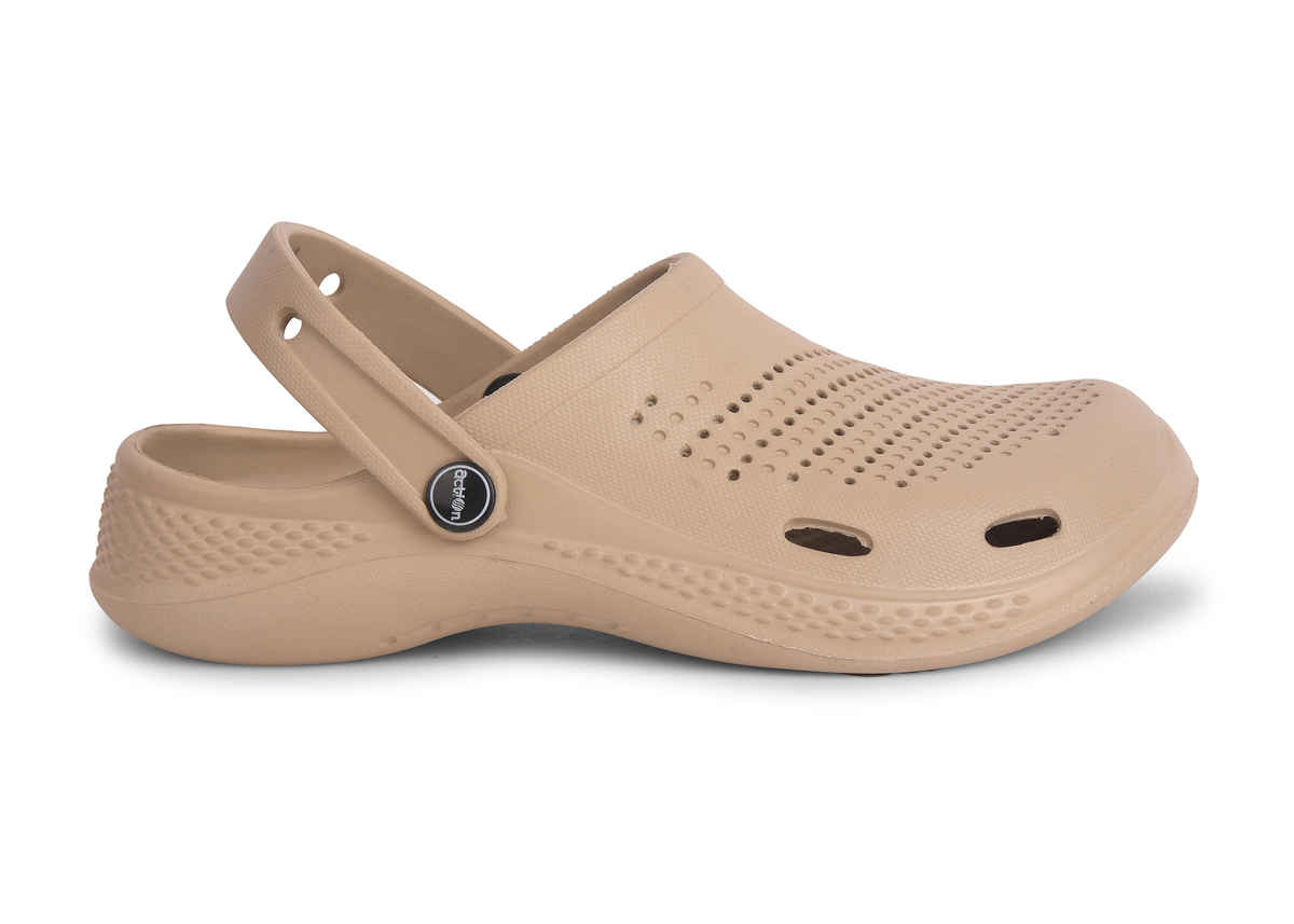 Action Women's Ontc-17 Ultra Lightweight Clogs | Trendy Colors | Air Pass Upper | Beige - UK 6