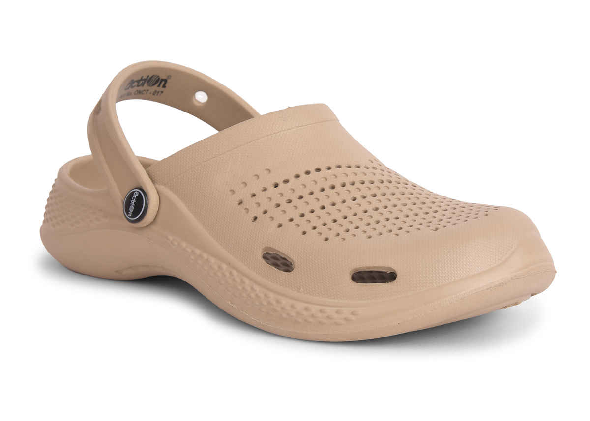 Action Women's Ontc-17 Ultra Lightweight Clogs | Trendy Colors | Air Pass Upper | Beige - UK 6