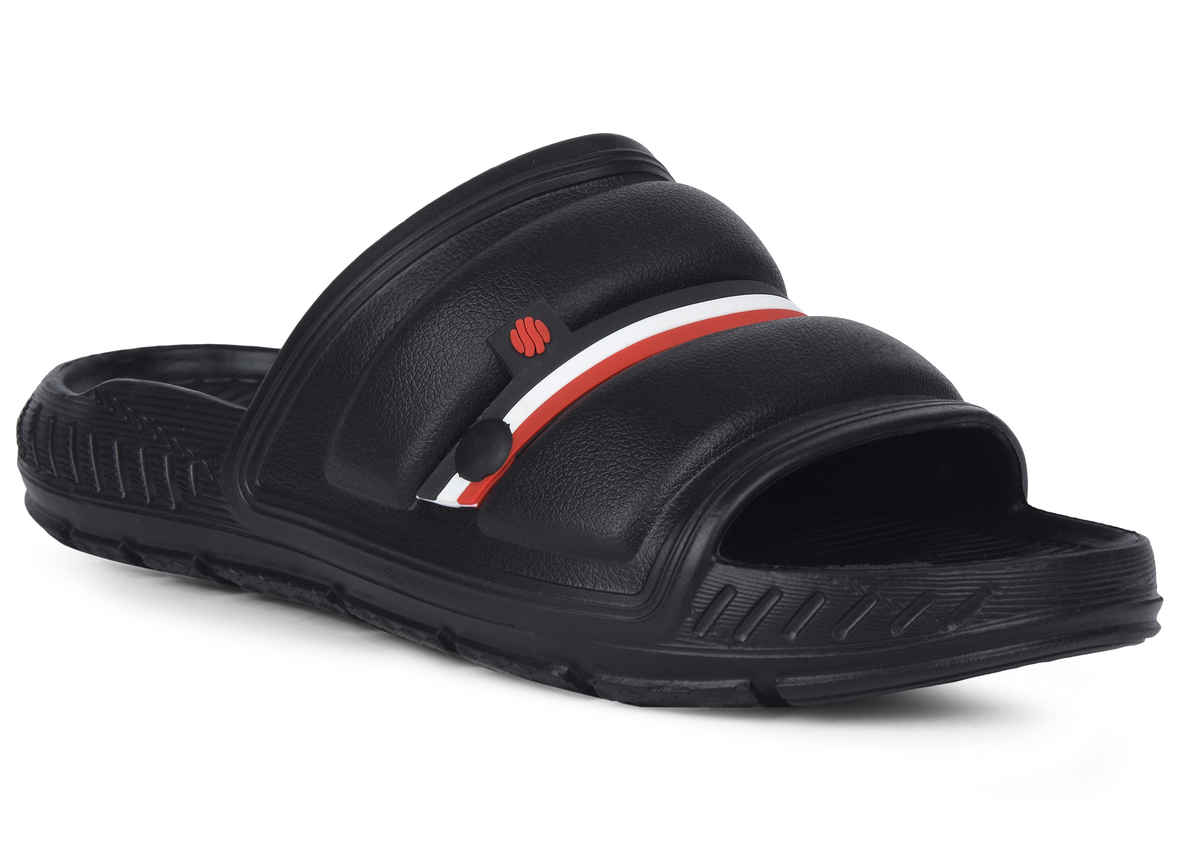 Action Sliders For Men | Ontm-44 Black - UK-7