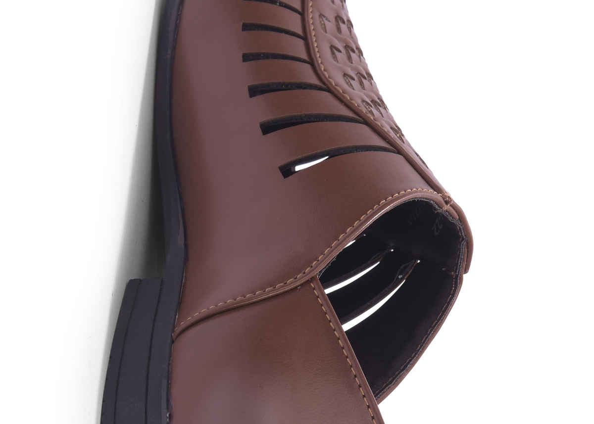 Action Mens Ethnic Sandals | LEOS-22 | Tan | UK-6