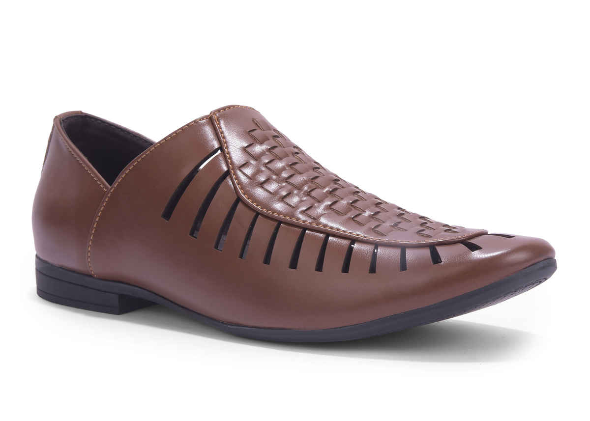 Action Mens Ethnic Sandals | LEOS-22 | Tan | UK-6