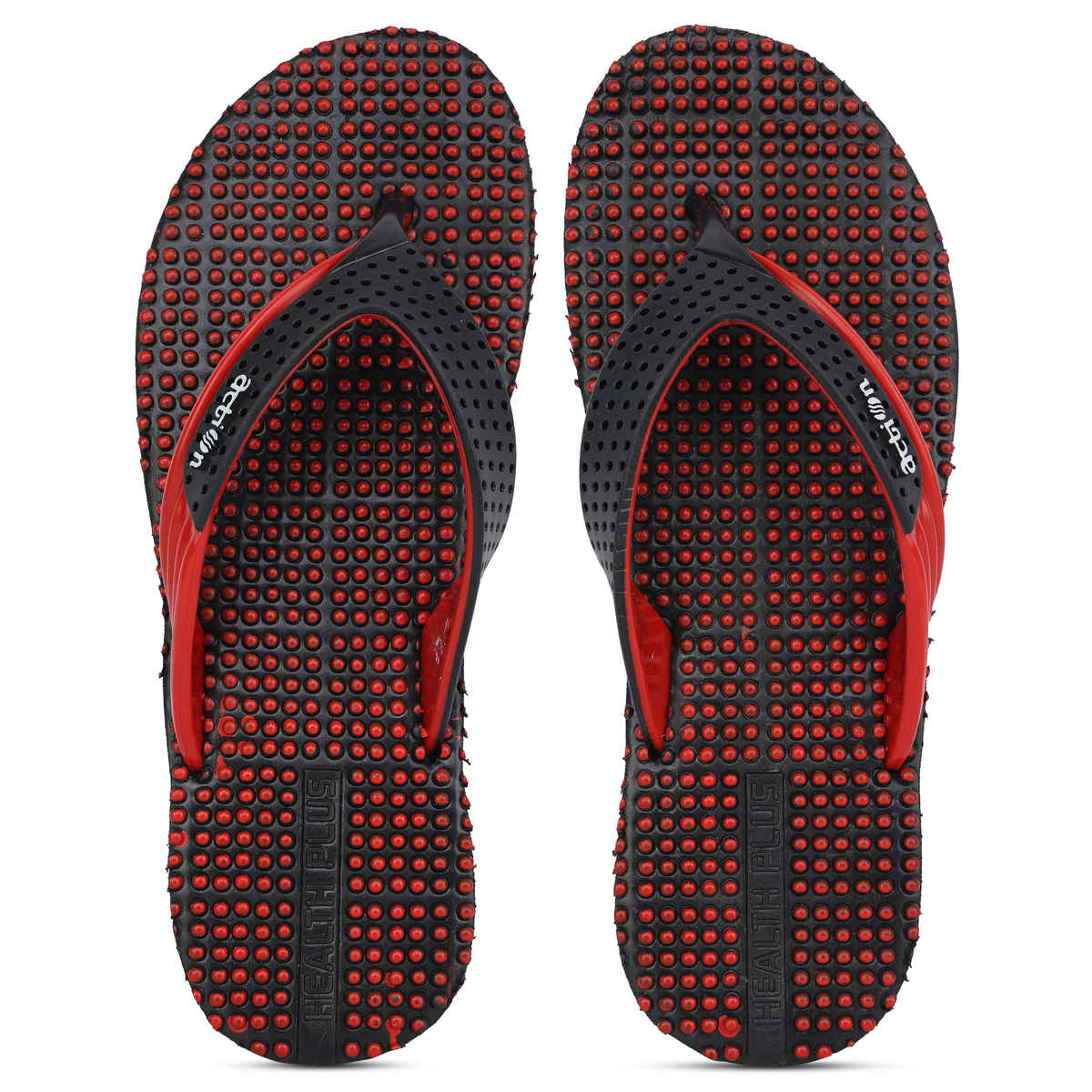 Action Slipper For Women | Nfl-29 Black-Red - UK-5