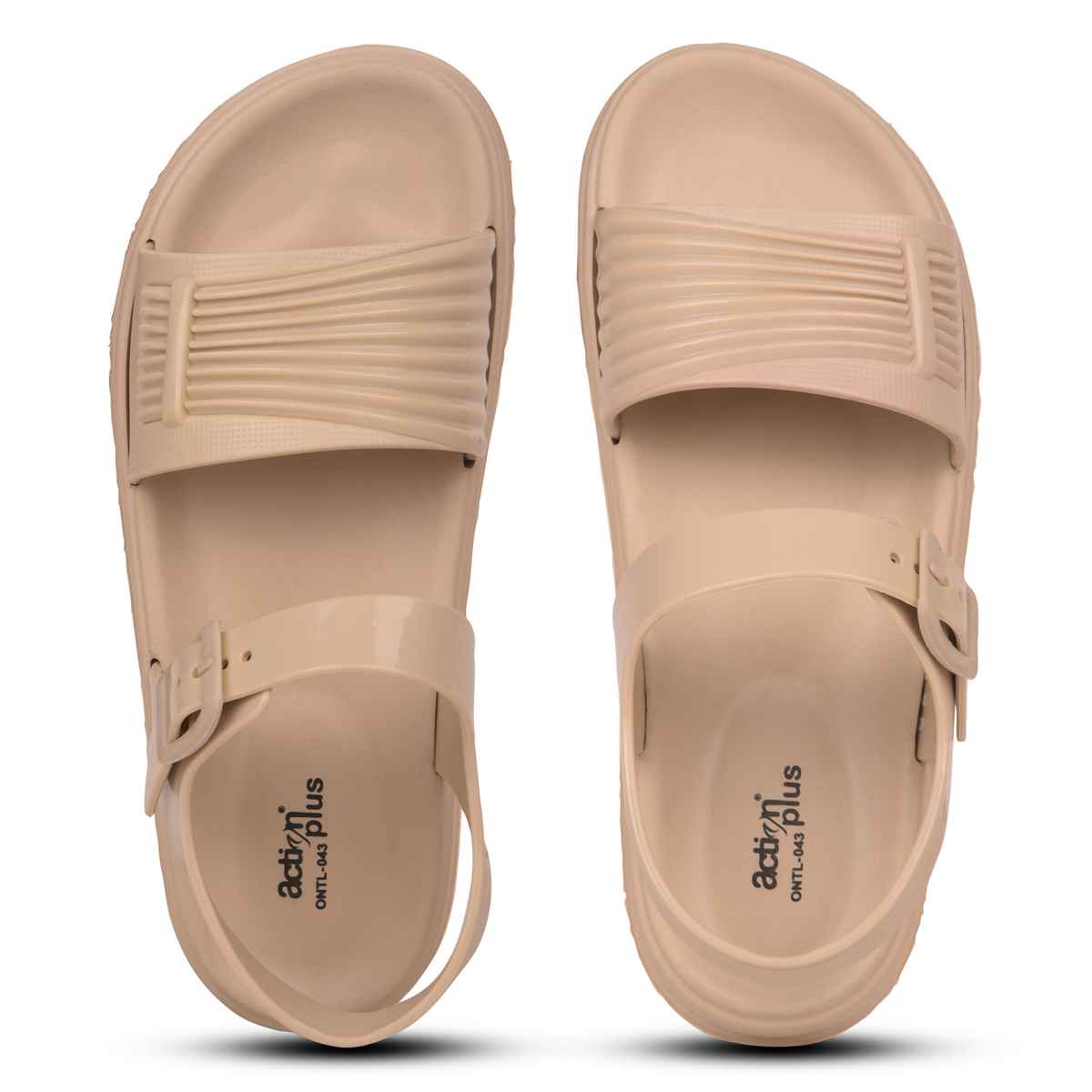 Action Girl's Ontl-43 Soft Sandals | Latest Design Sandals | Office Weal Sandals | Beige - UK 5