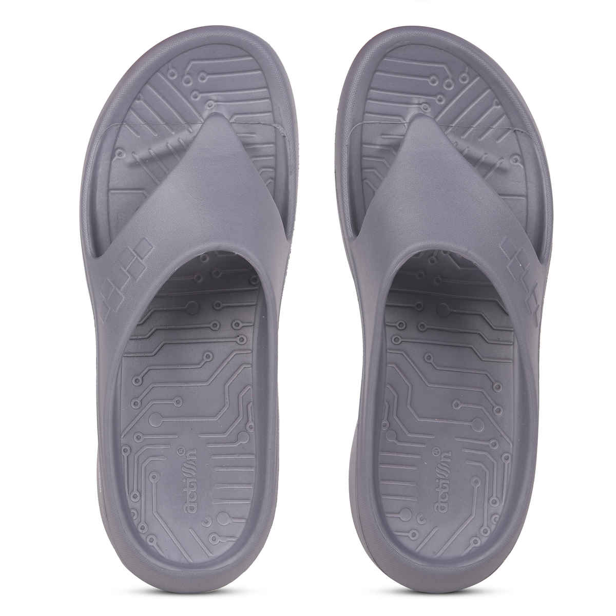 Action Men's Hran-53 Comfortable Slippers | Designer Footwear | Lightweight | Dark Grey - UK 7
