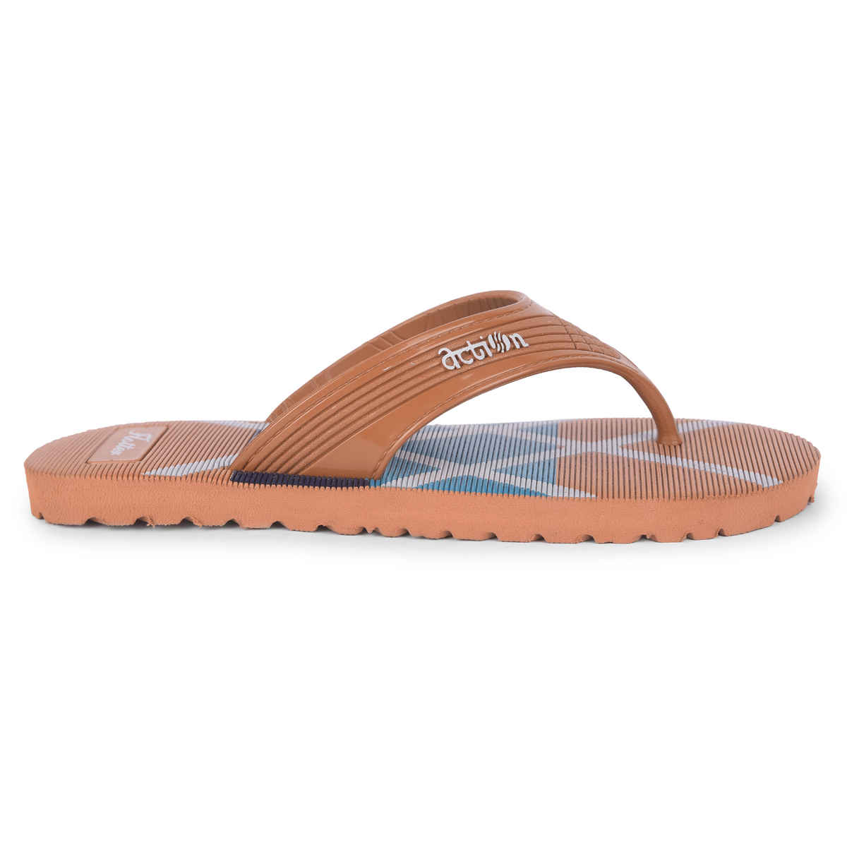 Action Men's Gfl-3825 Slippers | Evening Walk | Bathroom | Room Slippers | Tan - UK 7