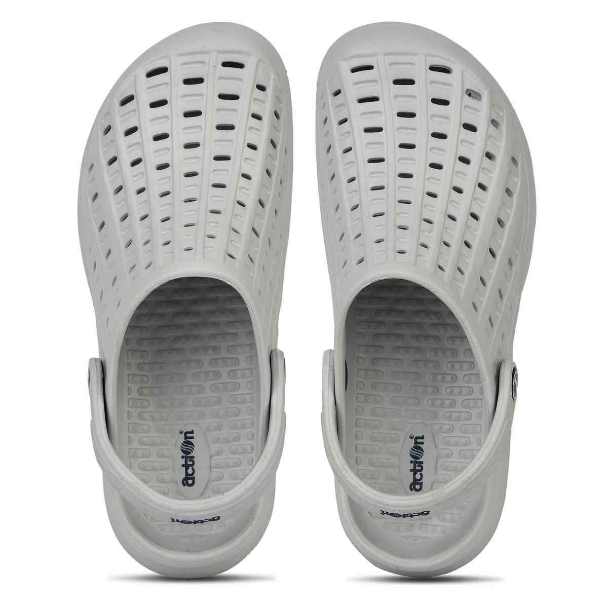 Action Clogs For Men | Ontc-134 Light Grey - UK-6