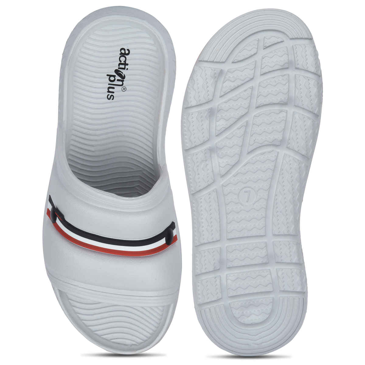 Action Sliders For Men | Ontm-44 Light Grey - UK-6