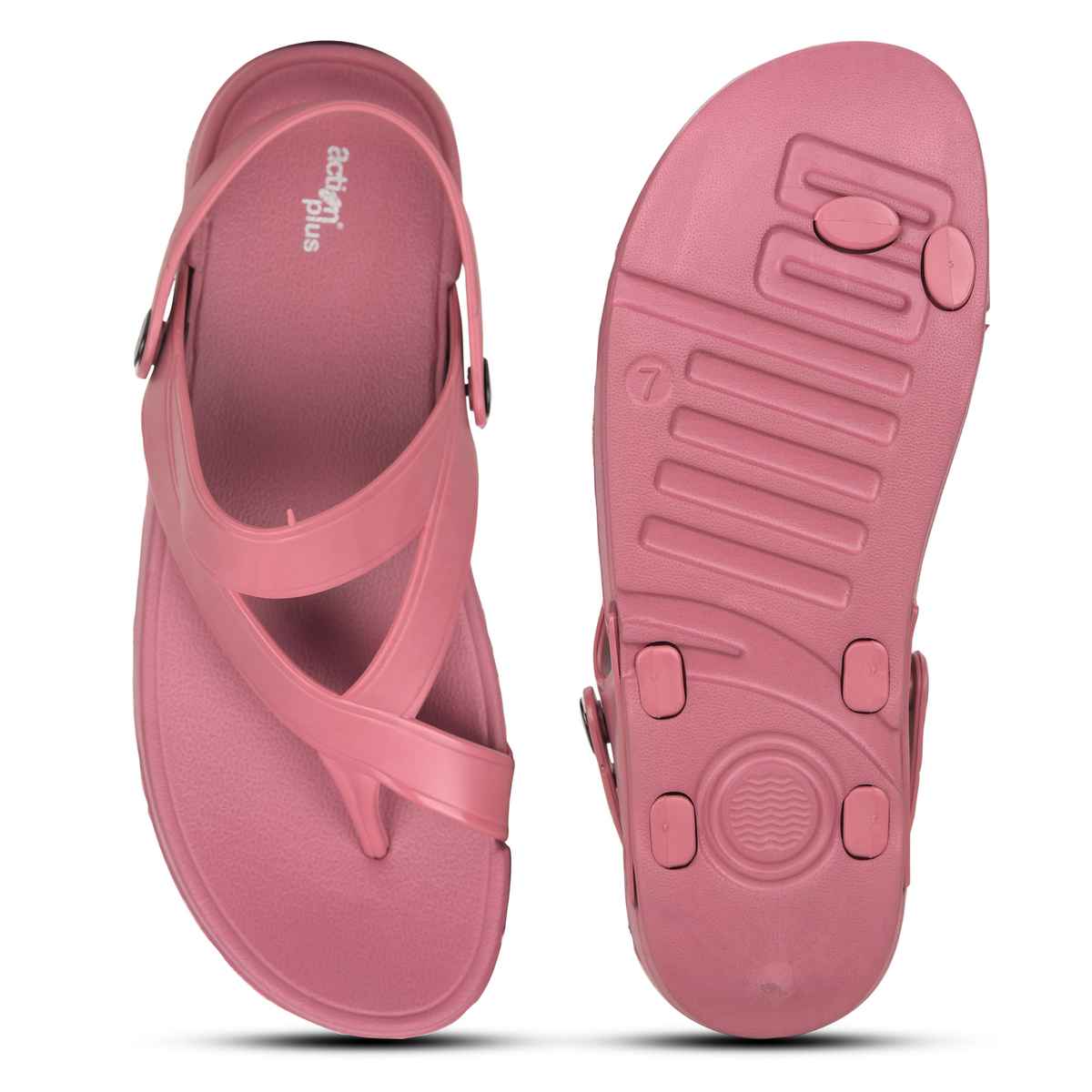 Action Women's Aptw-33 Backstrap Sandals | Office Wear | Comtable Sandals | Onion Pink - UK 7