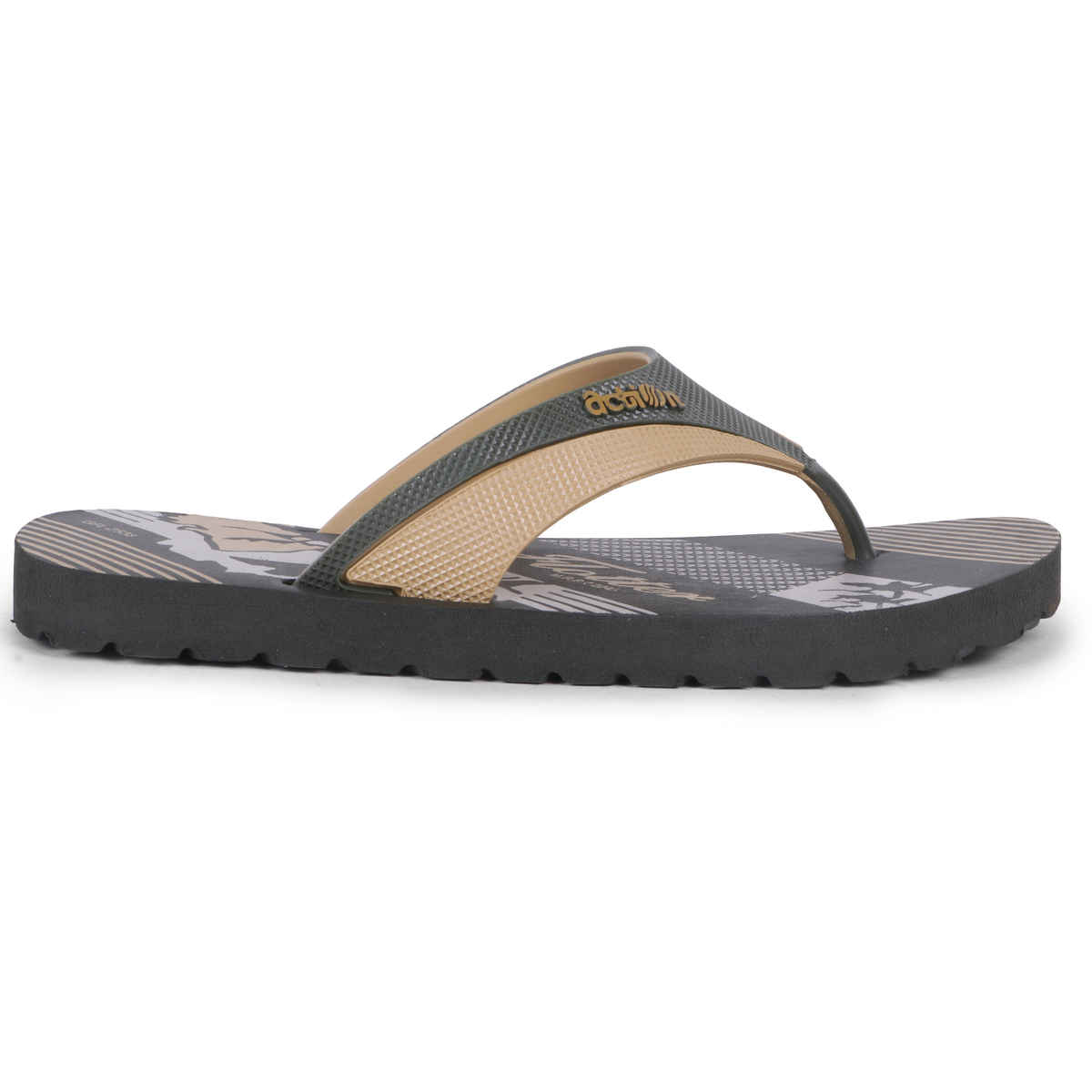 Action Men's Gfl-2538 Slippers | Evening Walk | Bathroom | Room Slippers | Mehandi Beige - UK 6