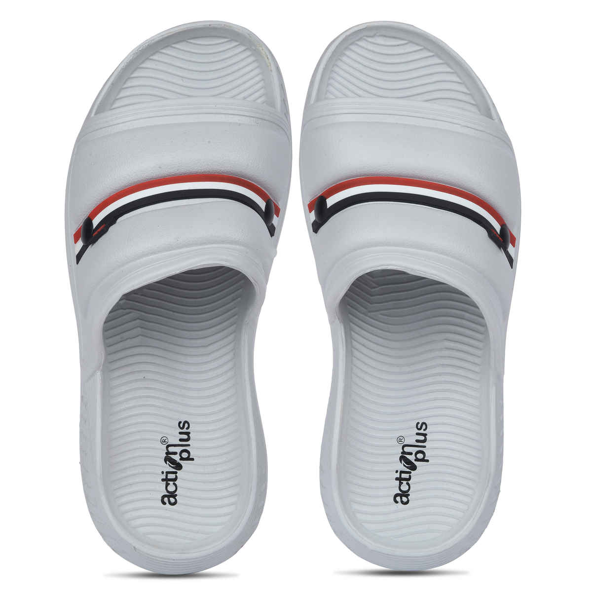 Action Sliders For Men | Ontm-44 Light Grey - UK-6