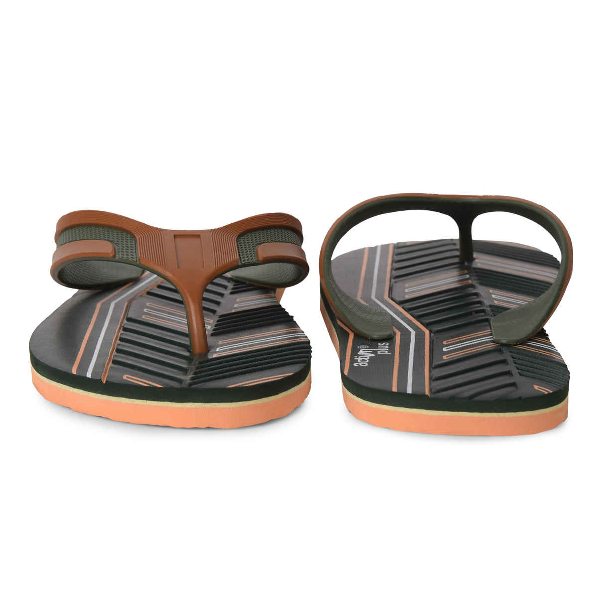 Action Slipper For Men | Ontm-40 Military Green-Tan - UK-6