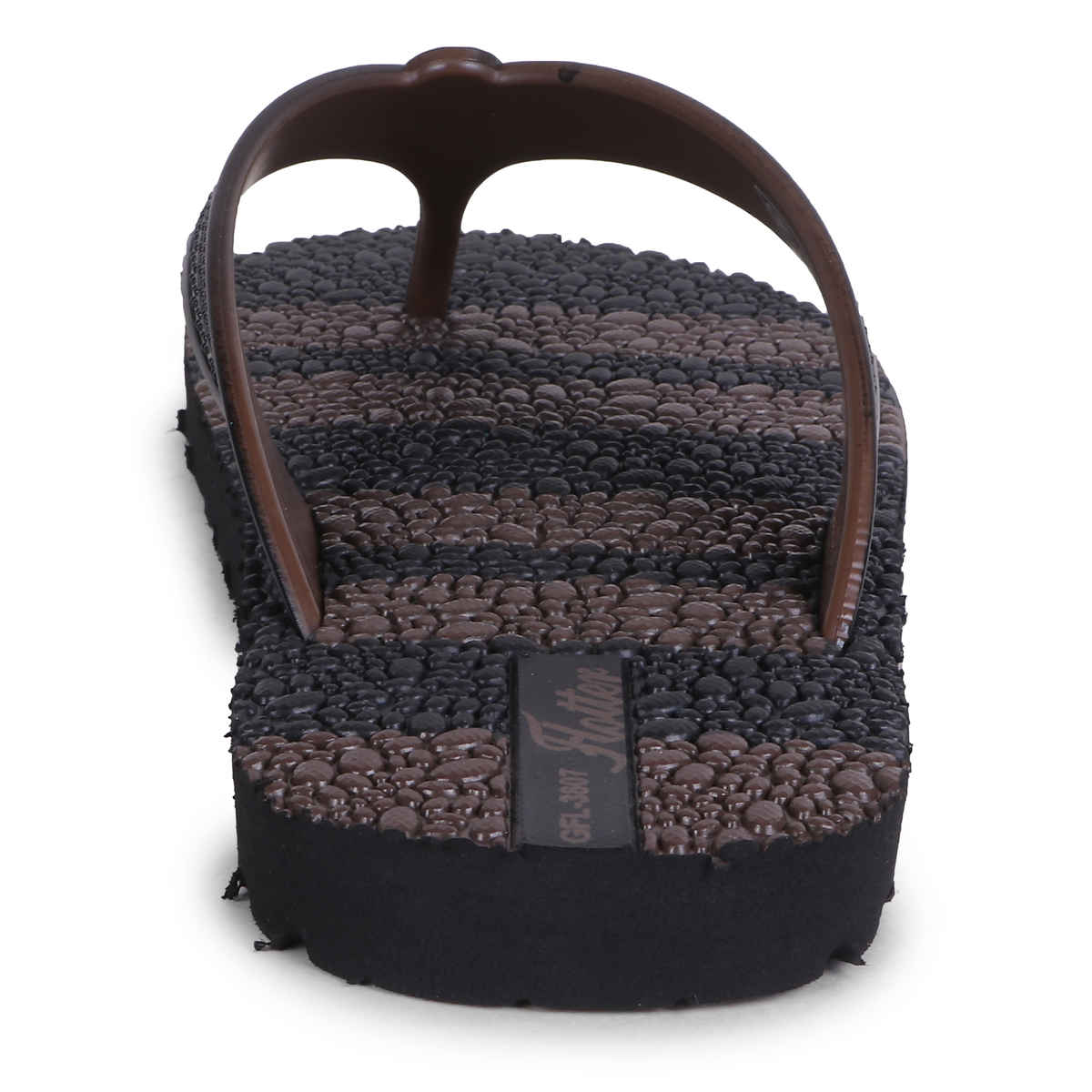 Action Slipper For Men | Gfl-3807 Black-Coffee - UK-6