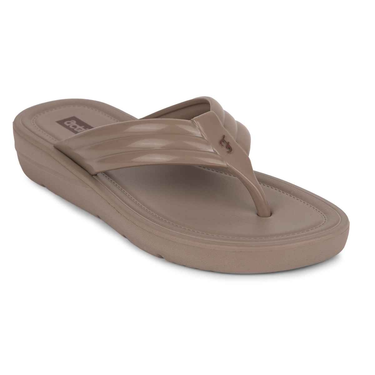 Action Women's Hran-61 | Super Soft & Commtable Slippers | Daily Wear Slippers | Chiku - UK 8