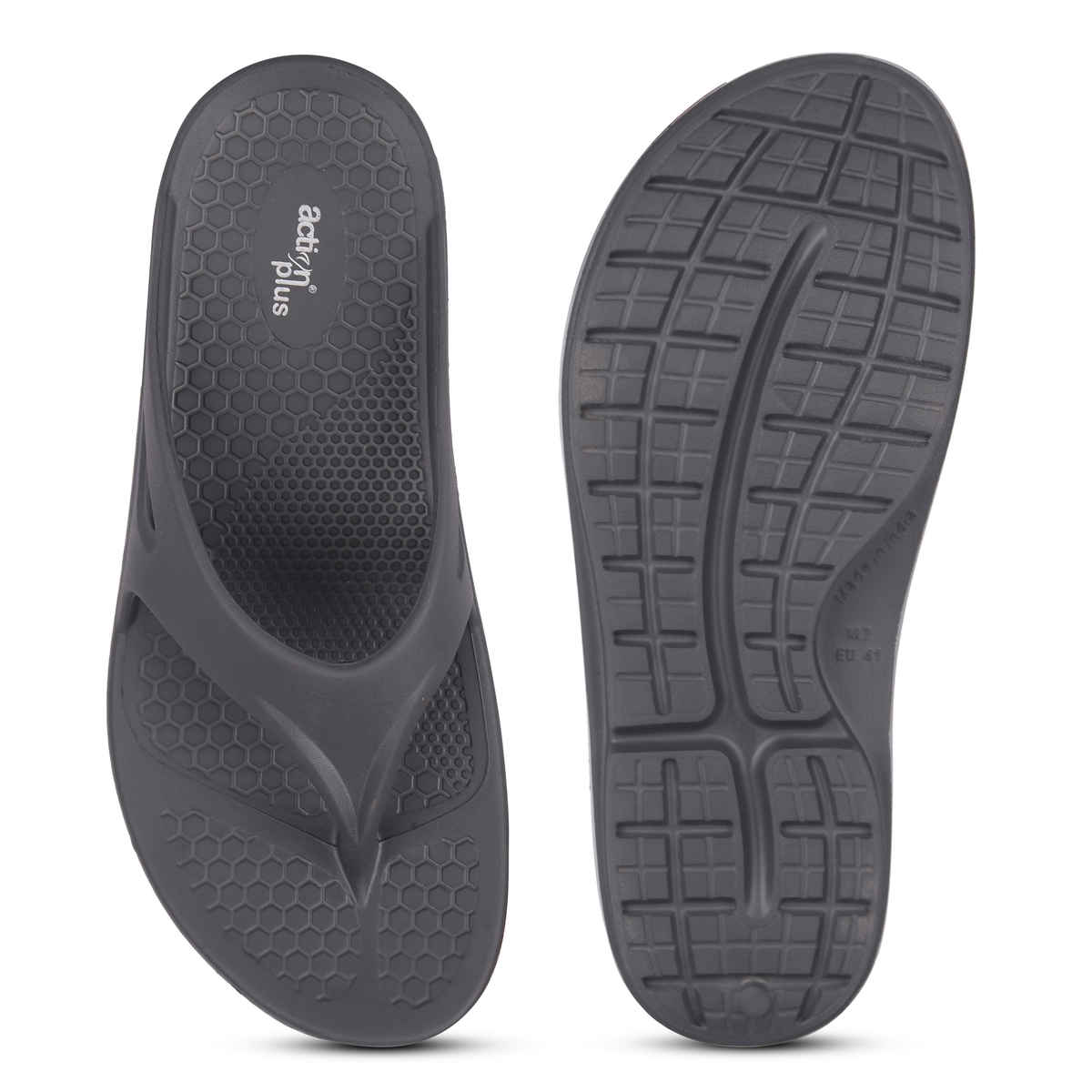 Action Eva Flotter Mens Eva Slippers | Uk | 9 | Dark Grey