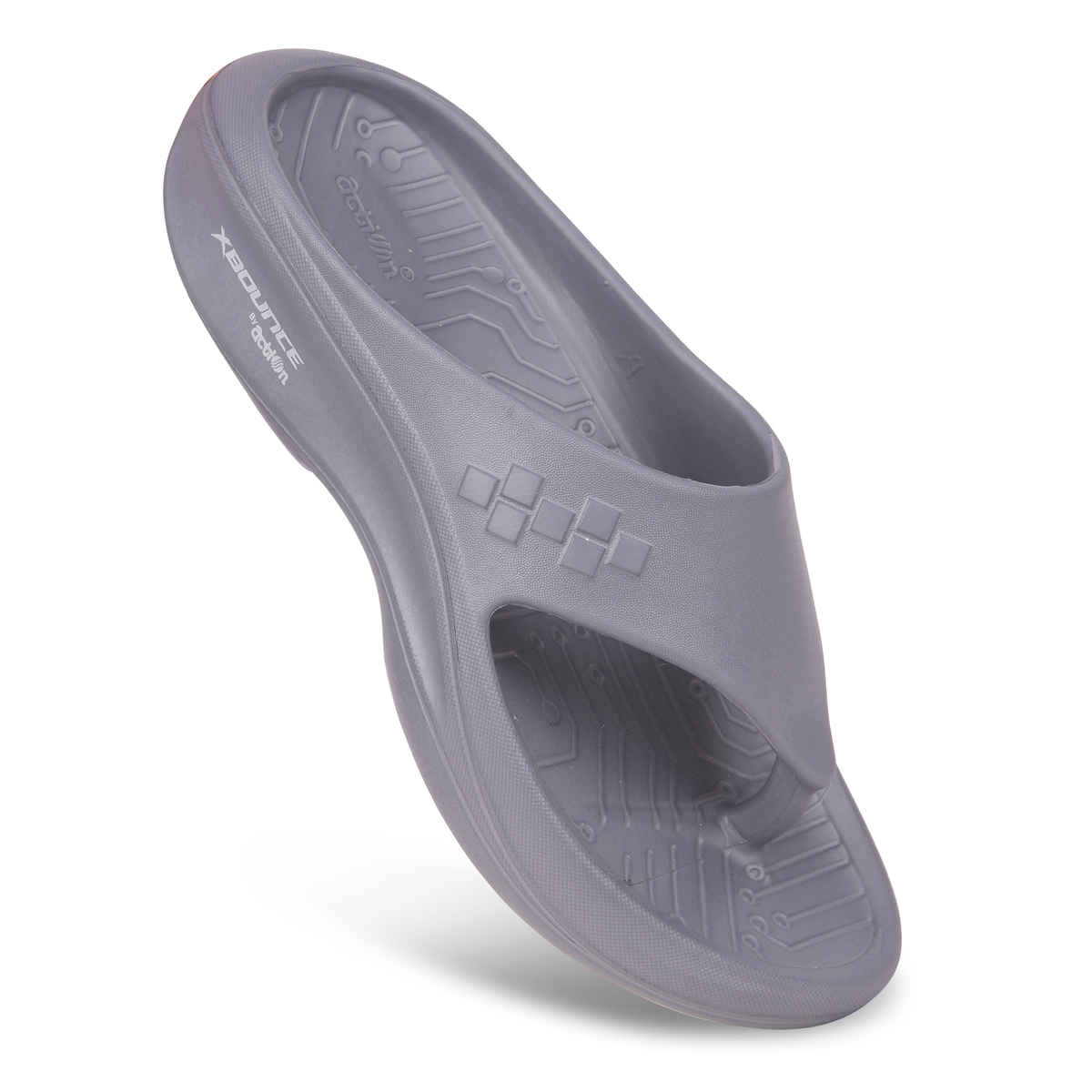 Action Men's Hran-53 Comfortable Slippers | Designer Footwear | Lightweight | Dark Grey - UK 10