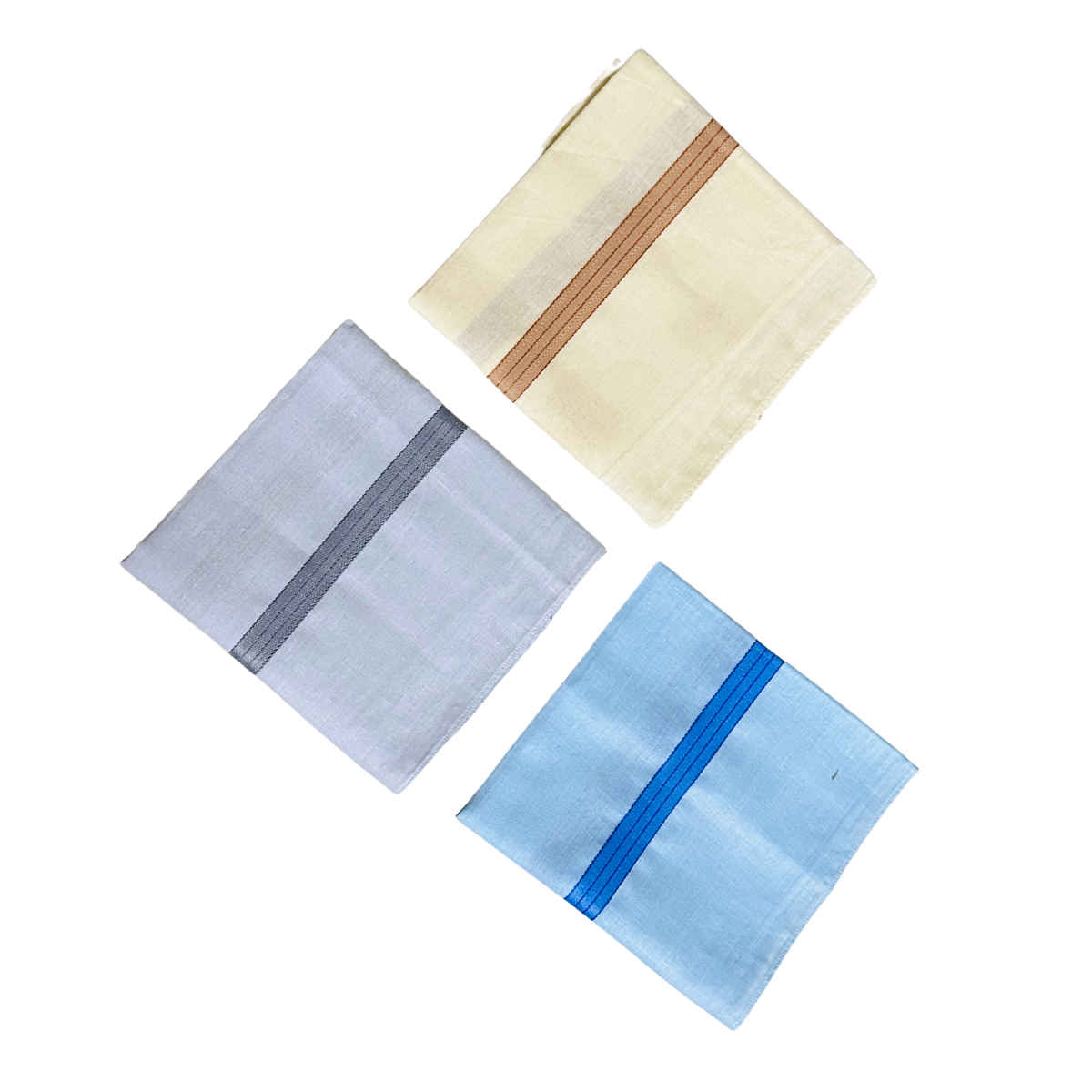 Royal Mart Men's Striped Cotton Handkerchief | Multicolour