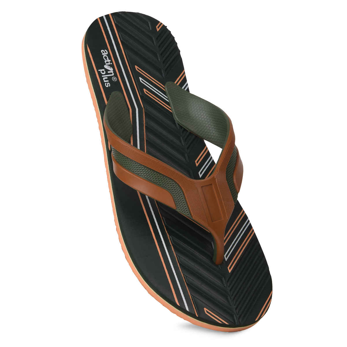 Action Slipper For Men | Ontm-40 Military Green-Tan - UK-9