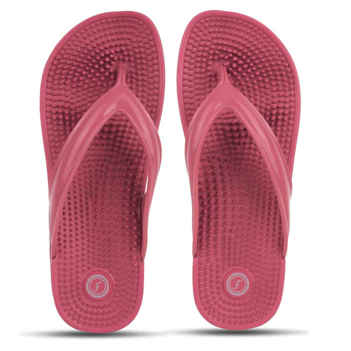 Action Women's Hran-62 Ortho Slippers | Acupressure Insole | Pain Relief Insole | Onion Pink - UK 6