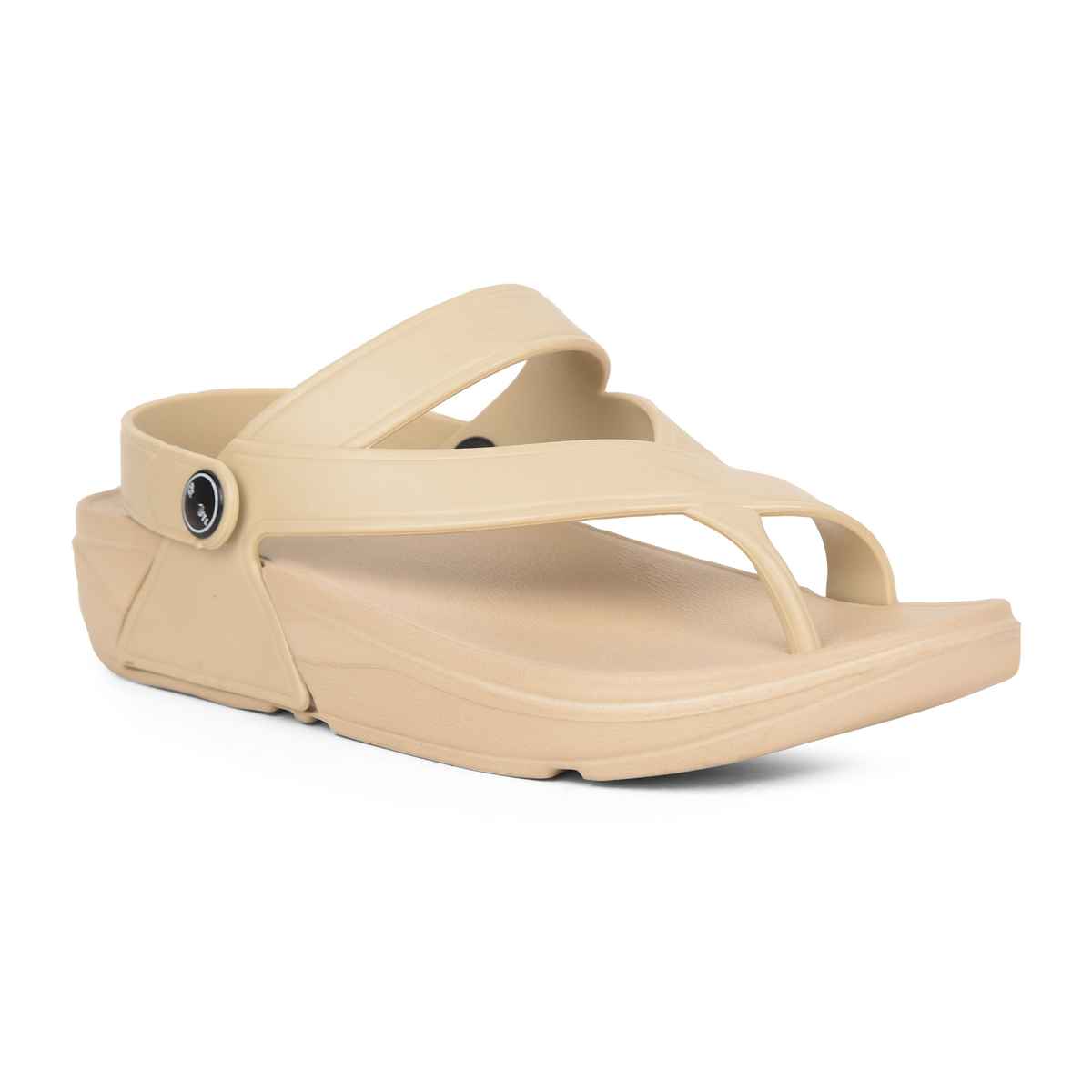 Action Women's Aptw-33 Backstrap Sandals | Office Wear | Comtable Sandals | Beige - UK 8