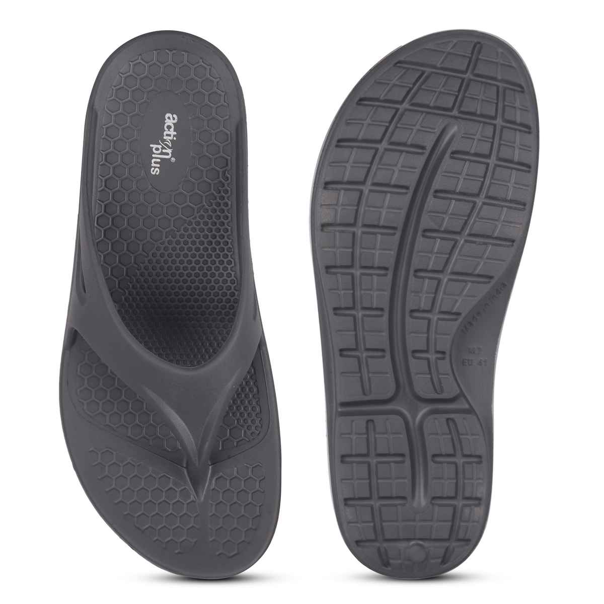 Action Eva Flotter Mens Eva Slippers | Uk | 8 | Dark Grey