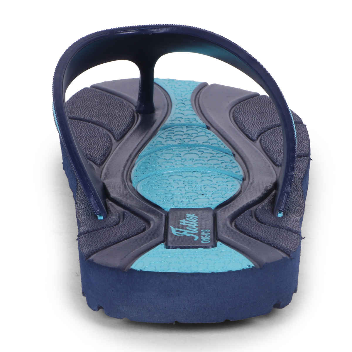 Action Men's Ong-19 Slippers | Evening Walk | Bathroom | Room Slippers | Blue and Spring Green - UK 9