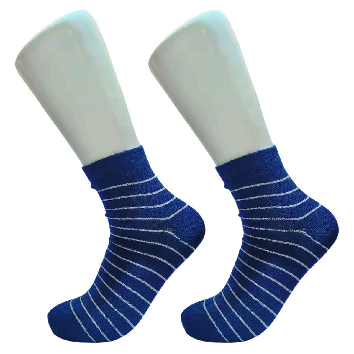 Royal Mart Unisex Striped Cotton Blend Ankle Length Socks | Assorted - Free Size