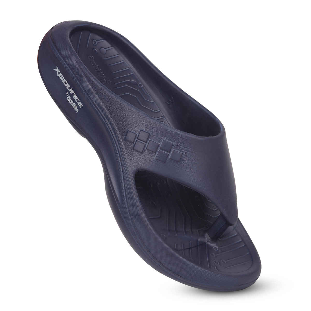 Action Men's Hran-53 Comfortable Slippers | Designer Footwear | Lightweight | Navy Blue - UK 10
