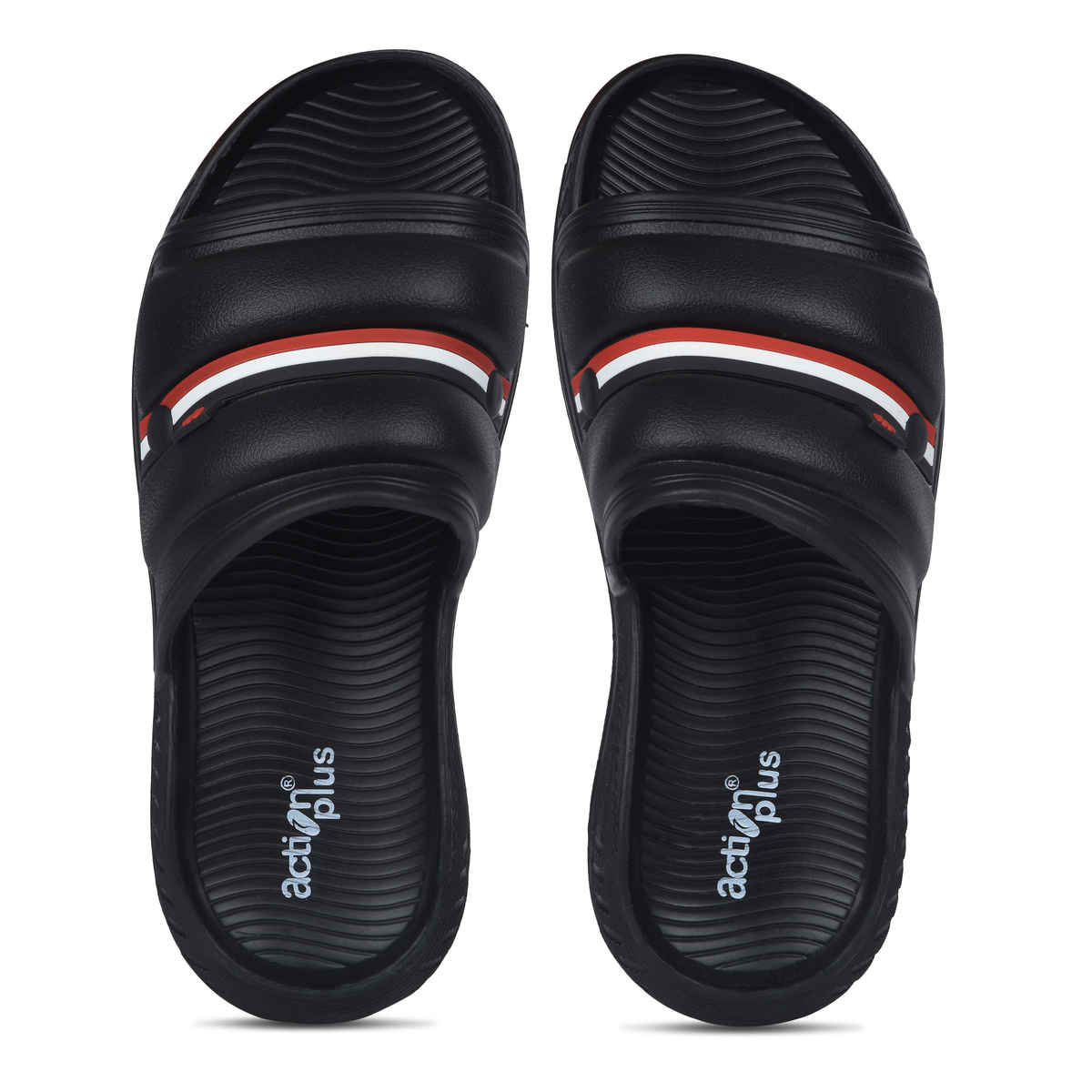 Action Sliders For Men | Ontm-44 Black - UK-7