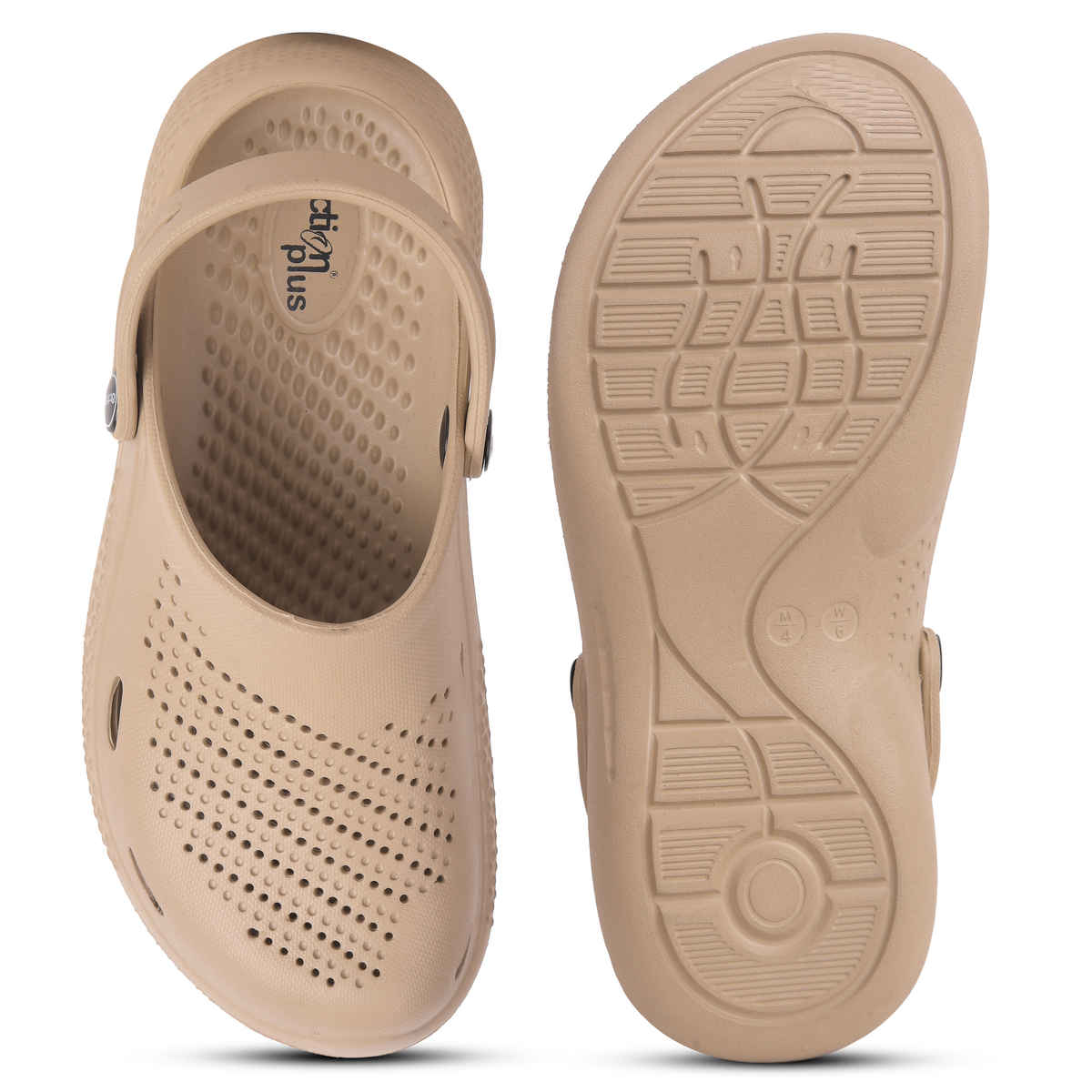 Action Women's Ontc-17 Ultra Lightweight Clogs | Trendy Colors | Air Pass Upper | Beige - UK 4
