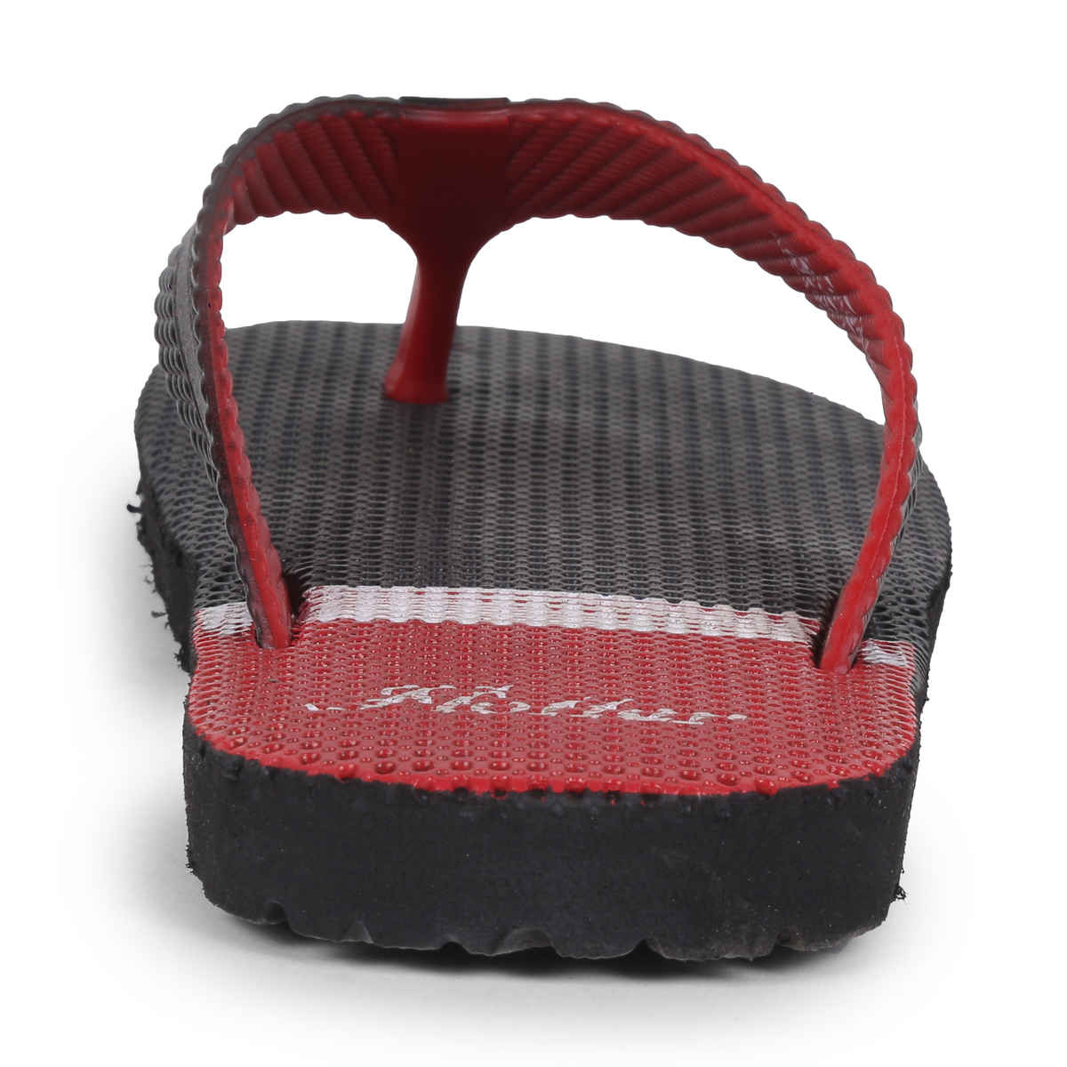 Action Men's Gfl-3804 Slippers | Evening Walk | Bathroom | Room Slippers | Black and Red - UK 6