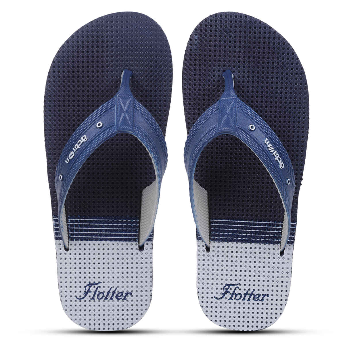 Action Men's Gfl-3804 Slippers | Evening Walk | Bathroom | Room Slippers | Blue and Grey - UK 9
