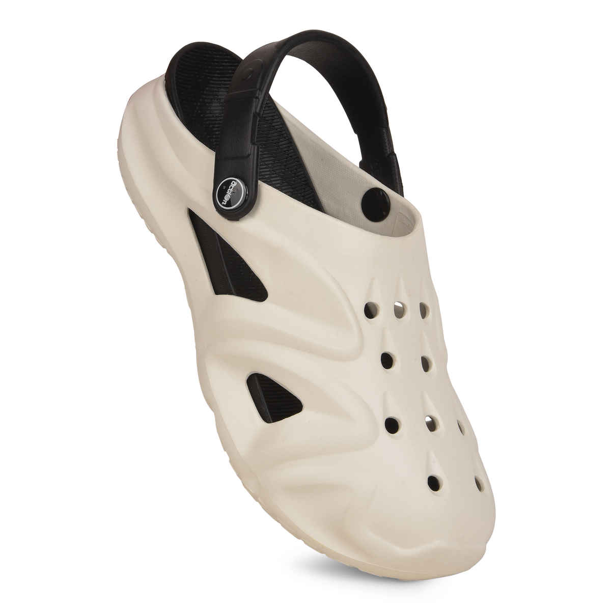 Action Men's Ontc-21 Ultra Lightweight Clogs | Trendy Colors | White and Black - UK 7