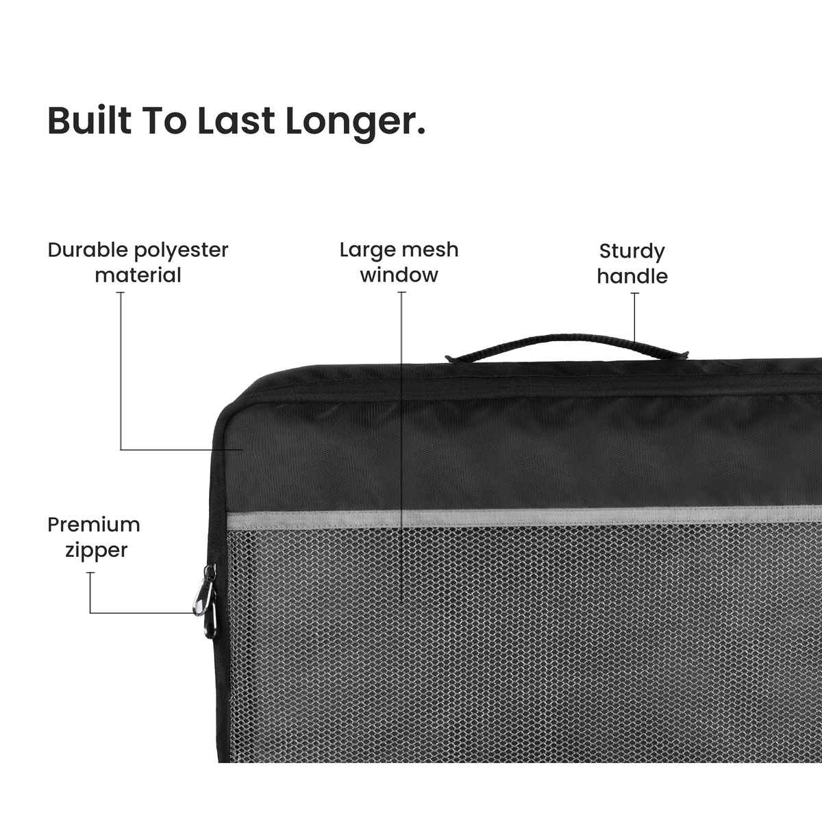 Craloft Packing Cubes Travel Organizer, Essentials Bag Pouches for Men and Women (2L, 4M, 2S)