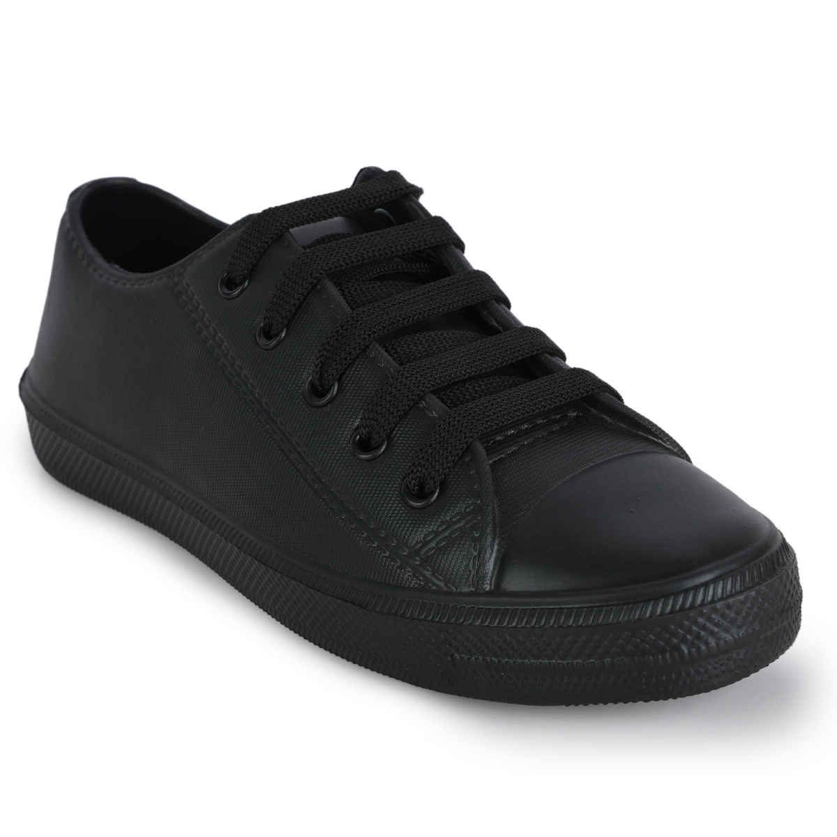 Action Kids School Shoes | AN-05 | Black - UK 7