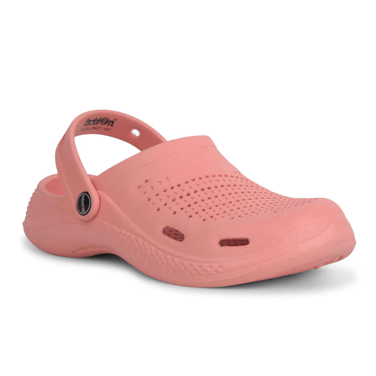 Action Women's Ontc-17 Ultra Lightweight Clogs | Trendy Colors | Air Pass Upper | Peach - UK 7