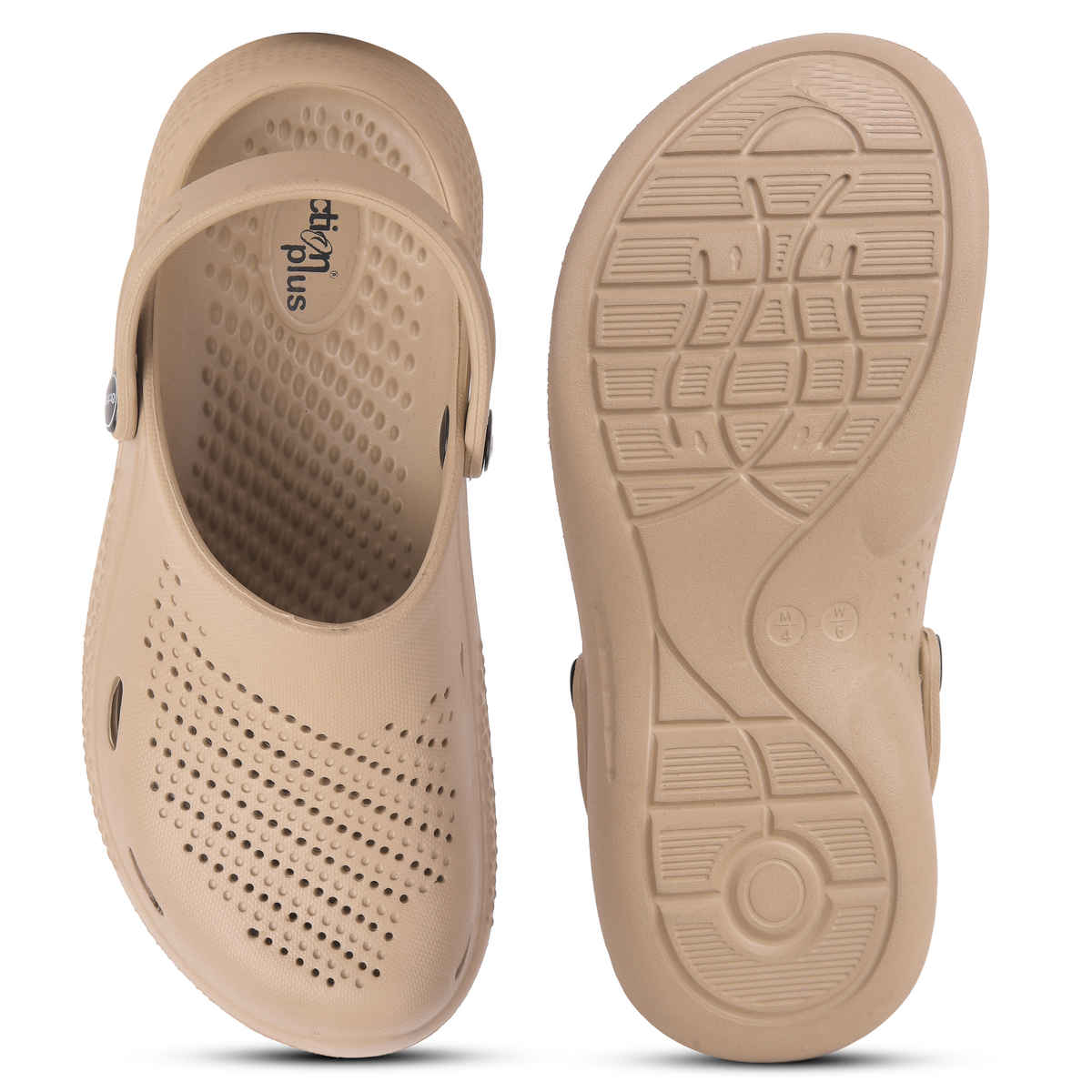 Action Women's Ontc-17 Ultra Lightweight Clogs | Trendy Colors | Air Pass Upper | Beige - UK 4