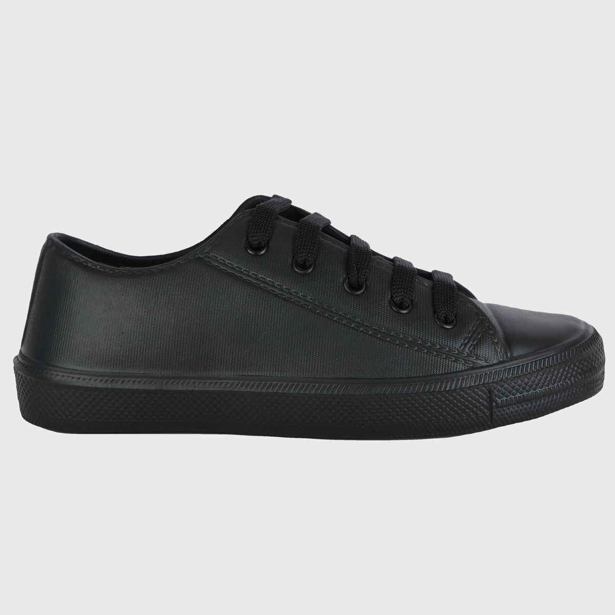 Action Kids School Shoes | AN-05 | Black - UK 6