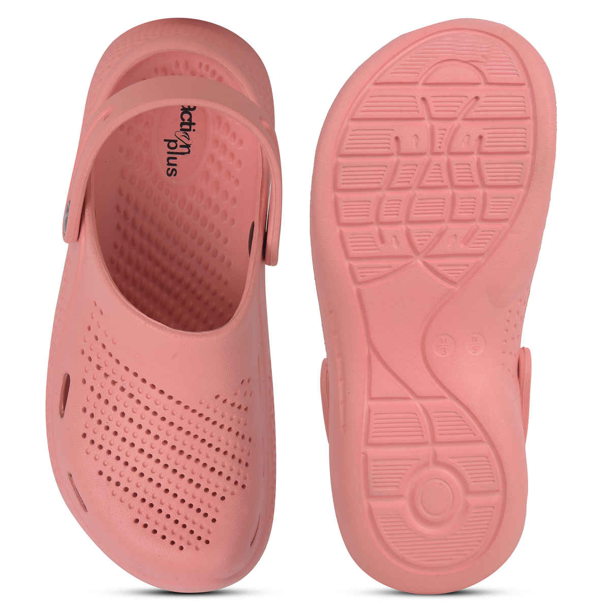 Action Women's Ontc-17 Ultra Lightweight Clogs | Trendy Colors | Air Pass Upper | Peach - UK 7