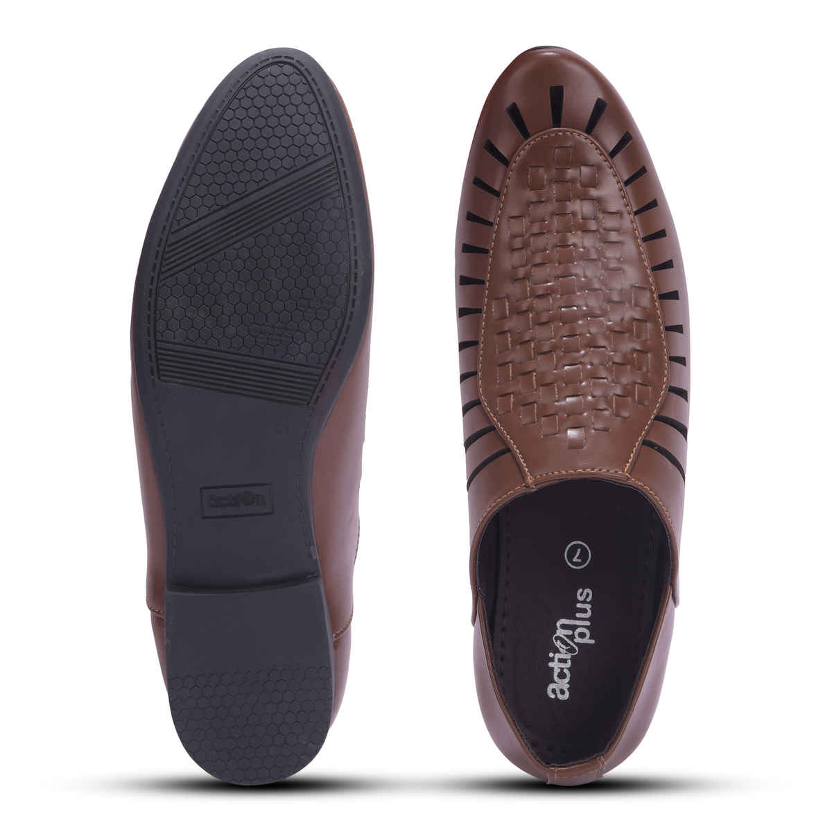 Action Mens Ethnic Sandals | LEOS-22 | Tan | UK-6